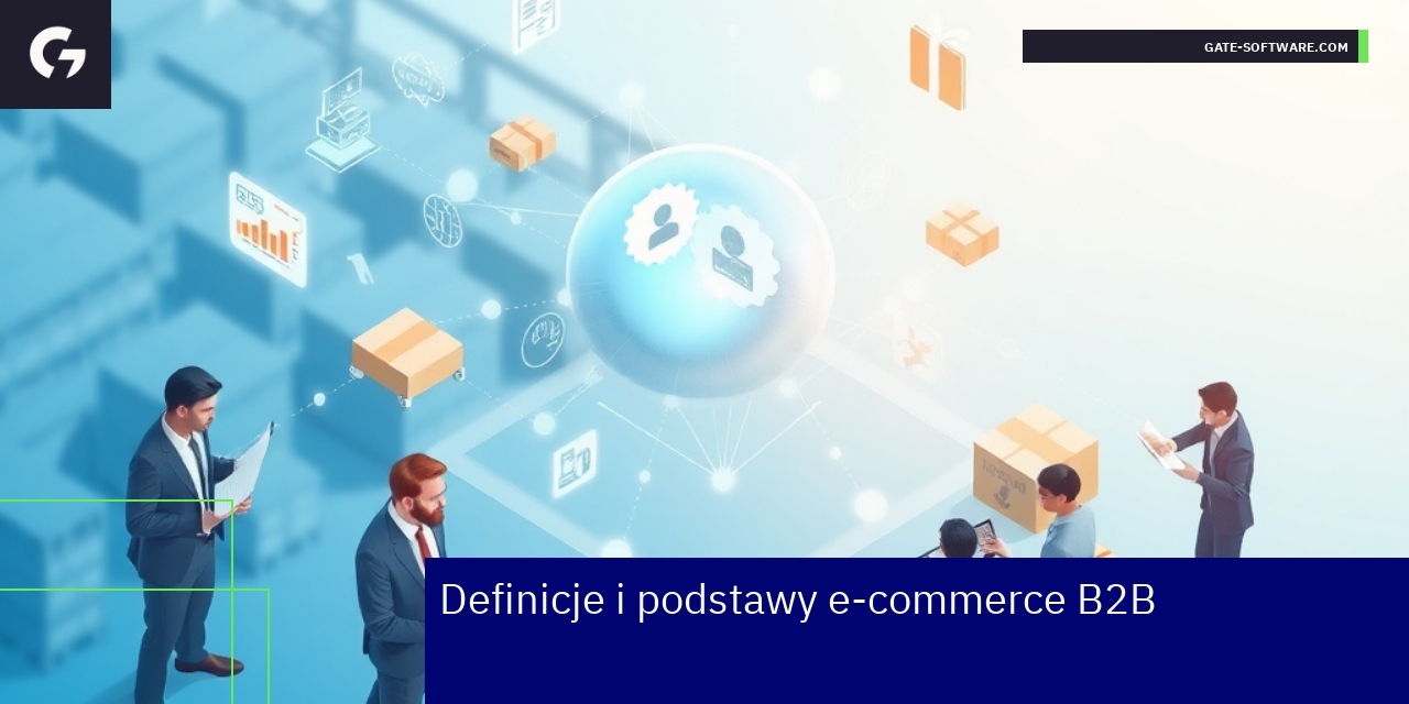 Schemat platformy e-commerce B2B i procesów biznesowych
