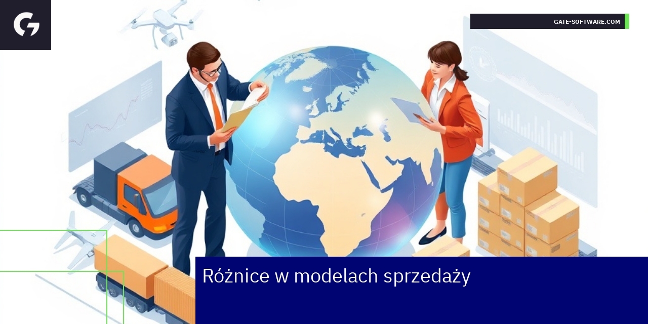 Diagram przedstawiający modele sprzedaży B2B