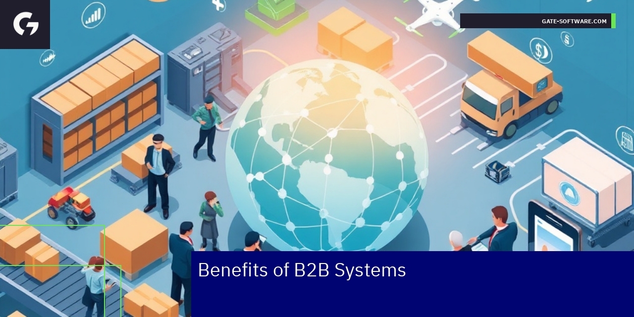 Illustration showing operational efficiency and customer growth