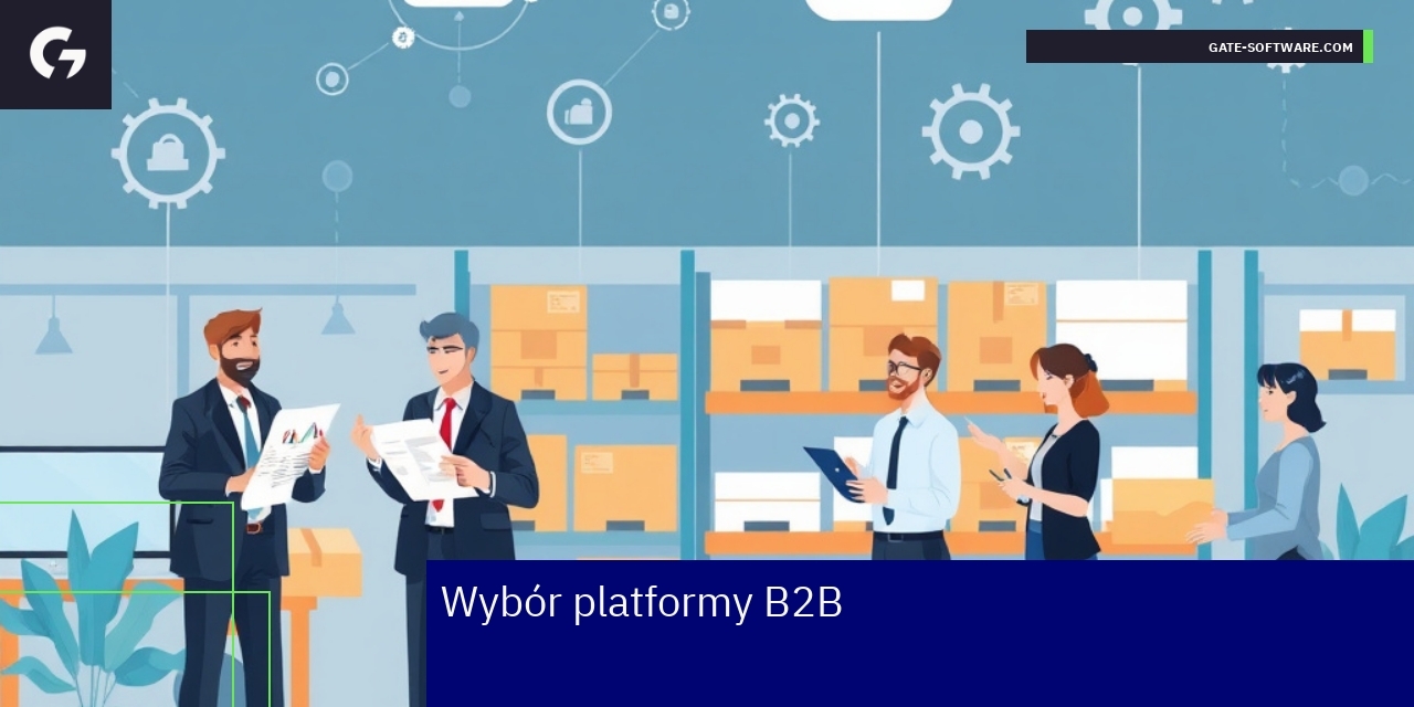 Wybór i czynniki platformy ecommerce B2B Schemat wyboru platformy B2B z funkcjami i integracją