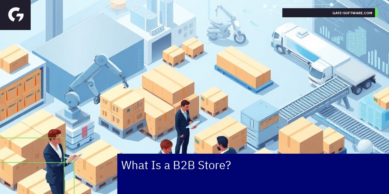 Illustration of B2B ecommerce platform features