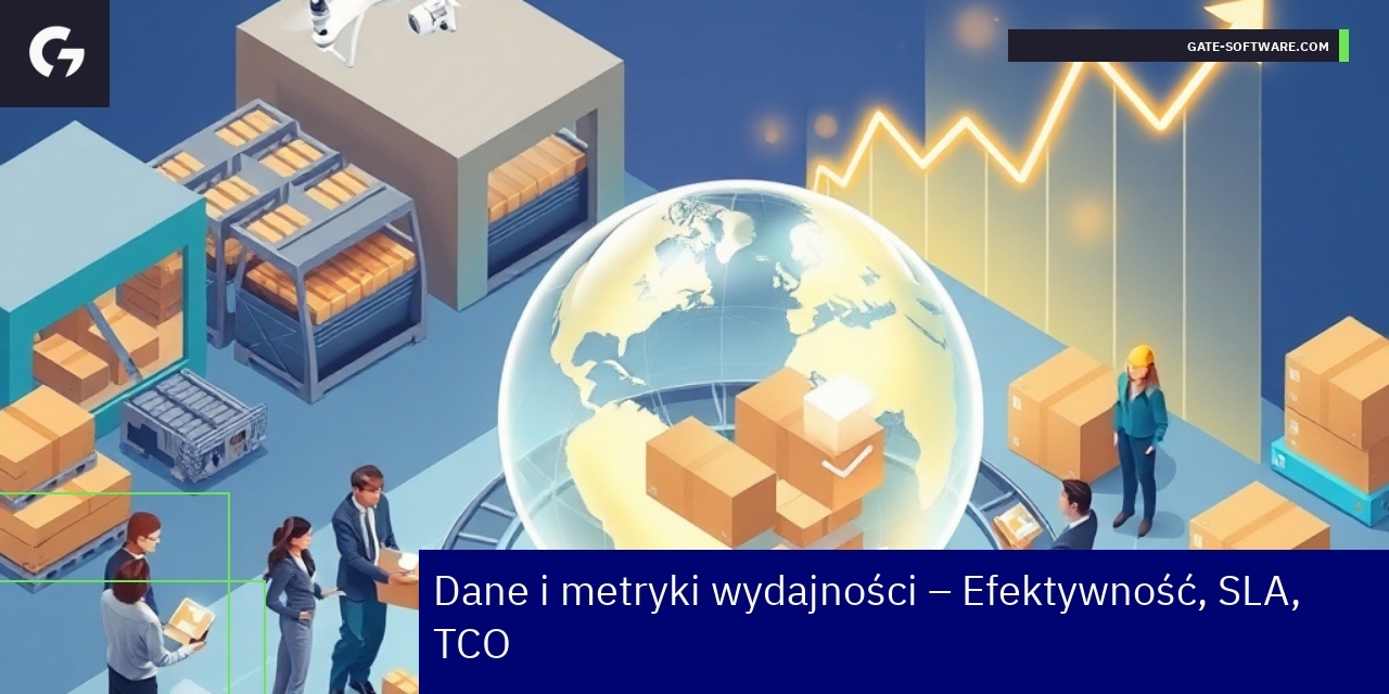 Wykresy przedstawiające dane efektywności i SLA systemów