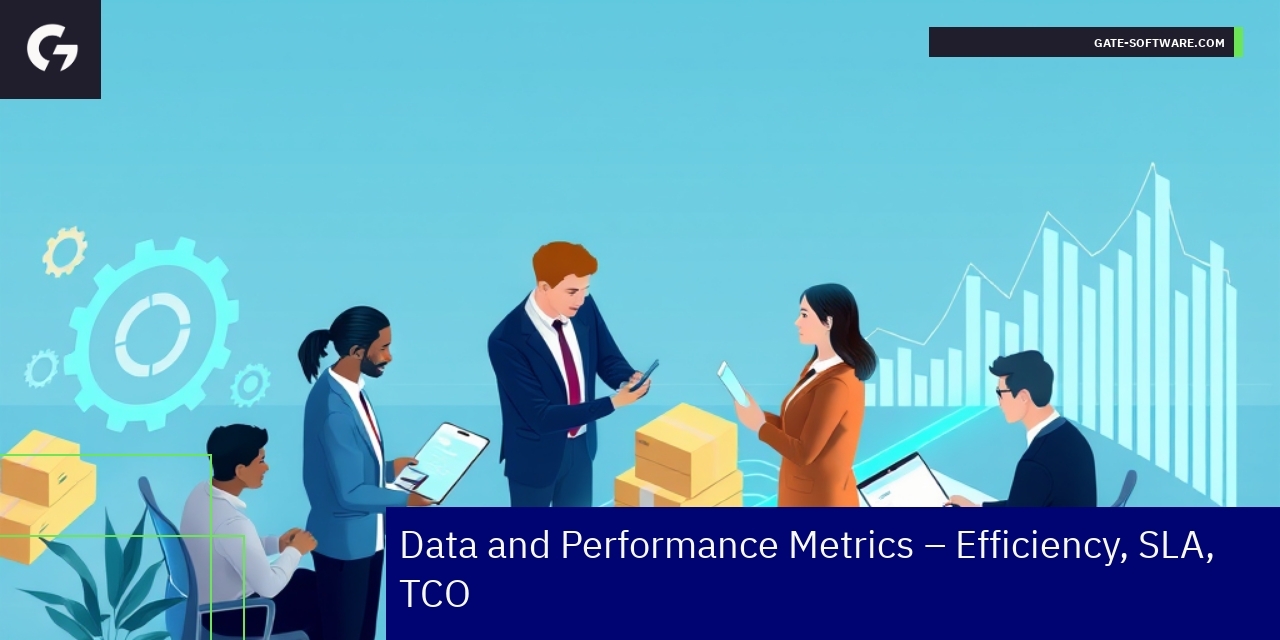 Graphs showing efficiency and SLA metrics