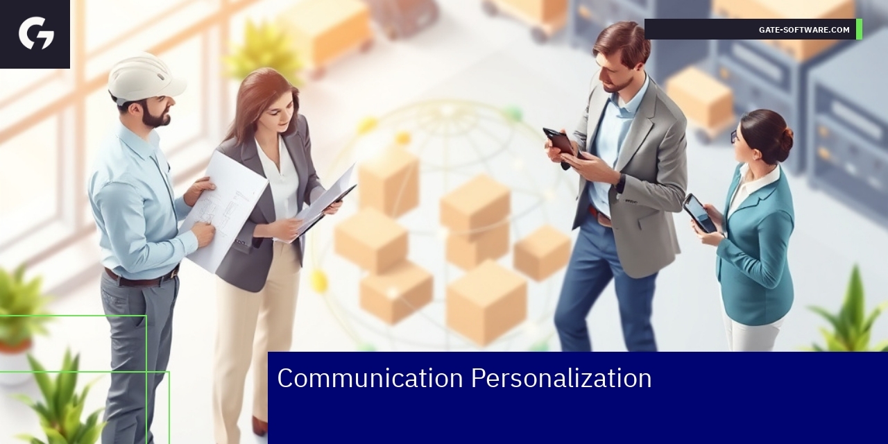 Personalized Communication in B2B Ecommerce Business professionals communicating with digital tools