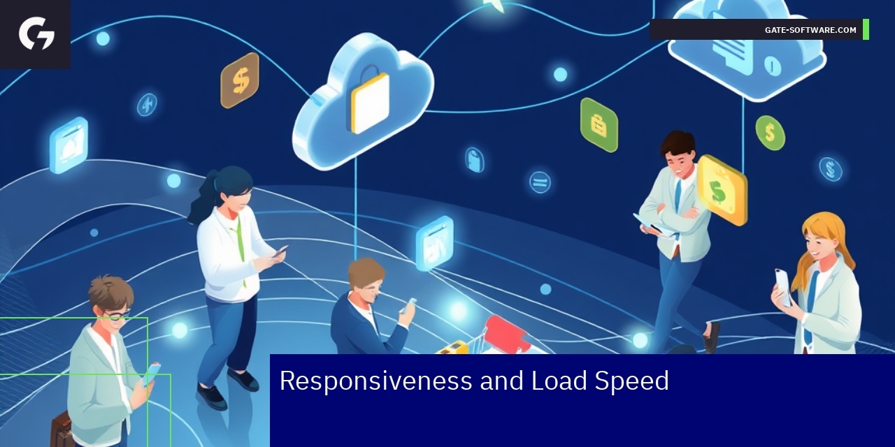 Mobile devices, speed gauge and conversion rate icons