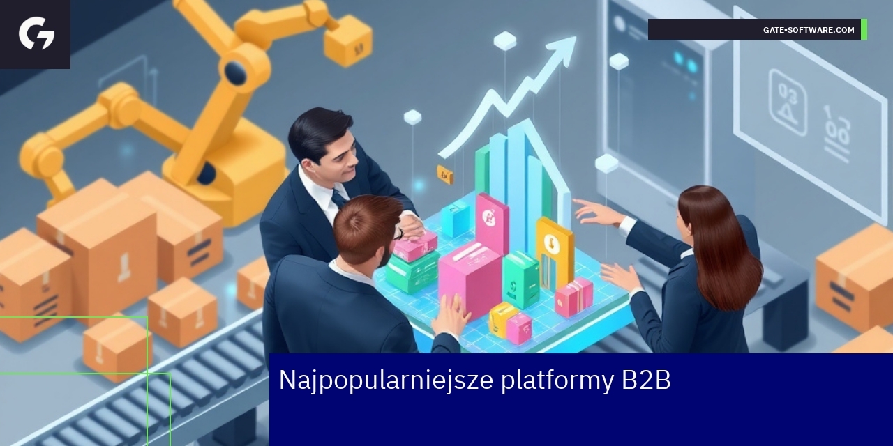 Schemat platform e-commerce B2B i ich funkcje