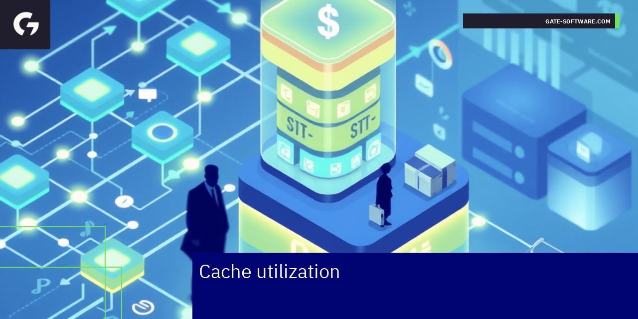 Diagram showing cache layers and performance metrics