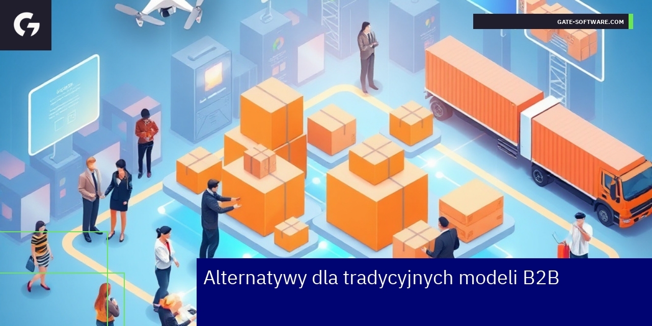Schemat nowoczesnych modeli B2B z technologiami
