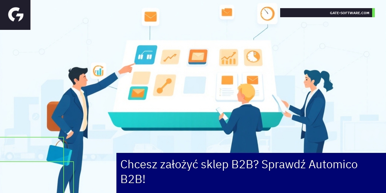 Schemat funkcji platformy Automico B2B dla biznesu