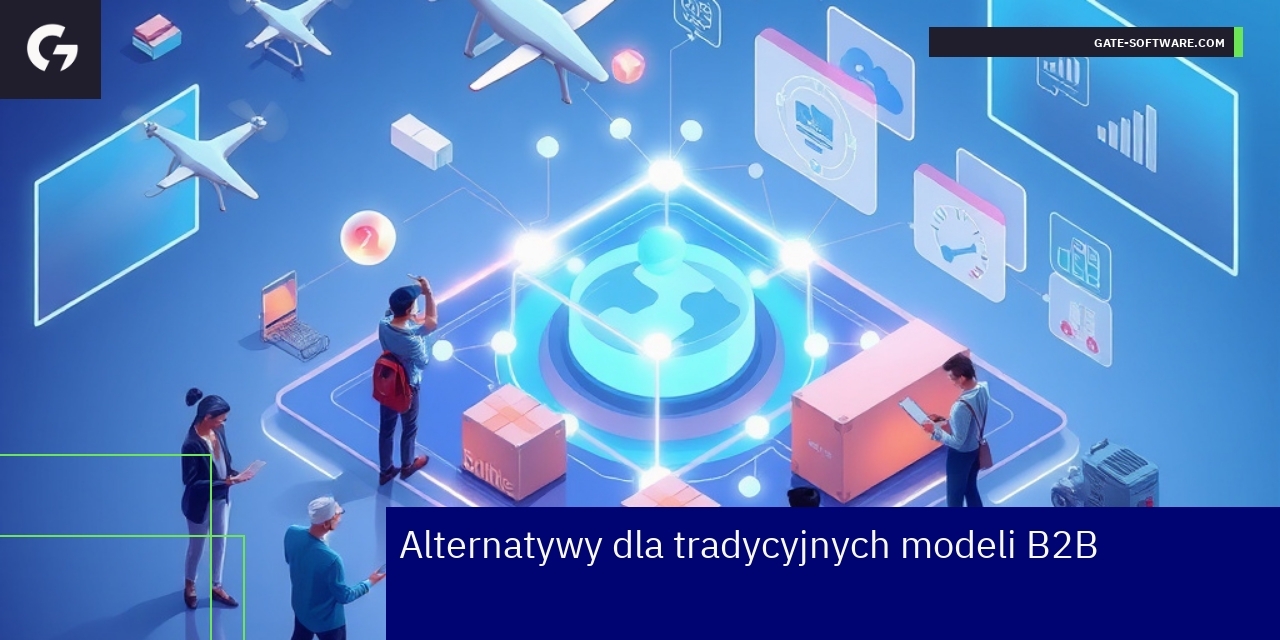 Diagram przedstawiający nowoczesne rozwiązania B2B