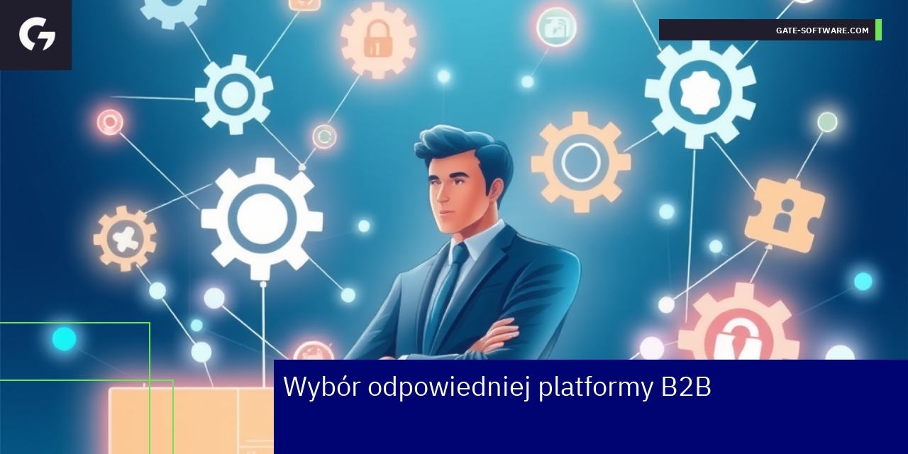 Diagram przedstawiający platformę B2B i integrację systemów