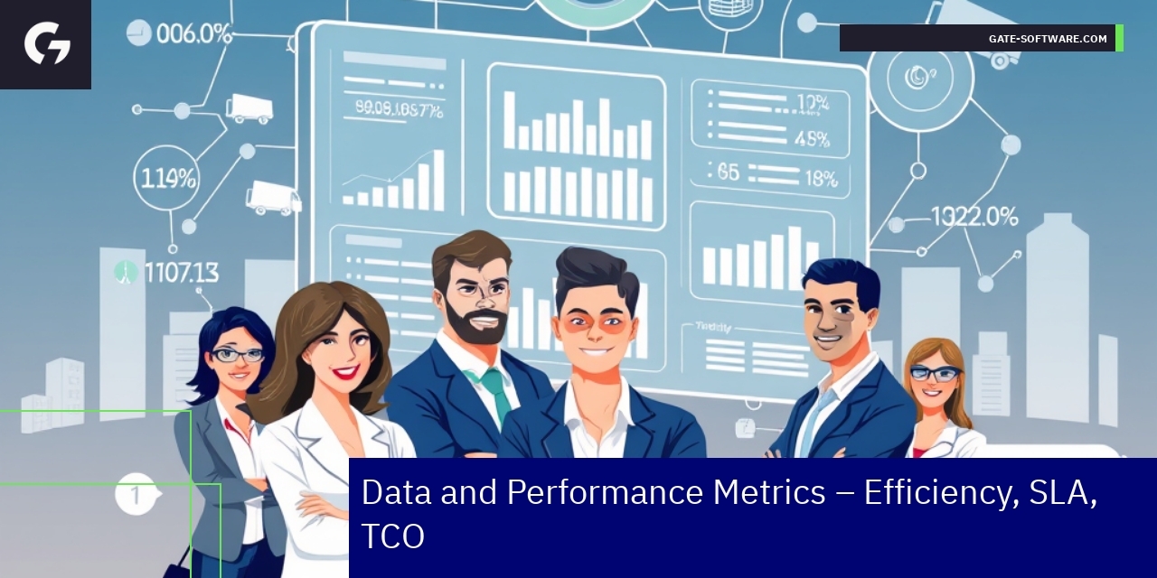 Graphs showing project efficiency and cost savings