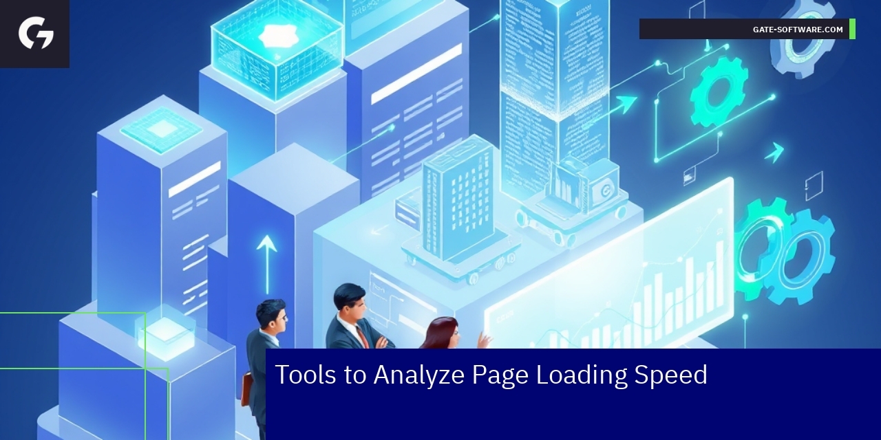 Dashboard screens showing page loading speed analysis tools