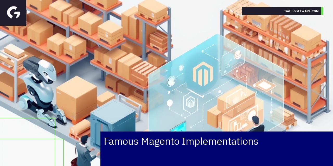 Magento logo with SEO and eCommerce icons