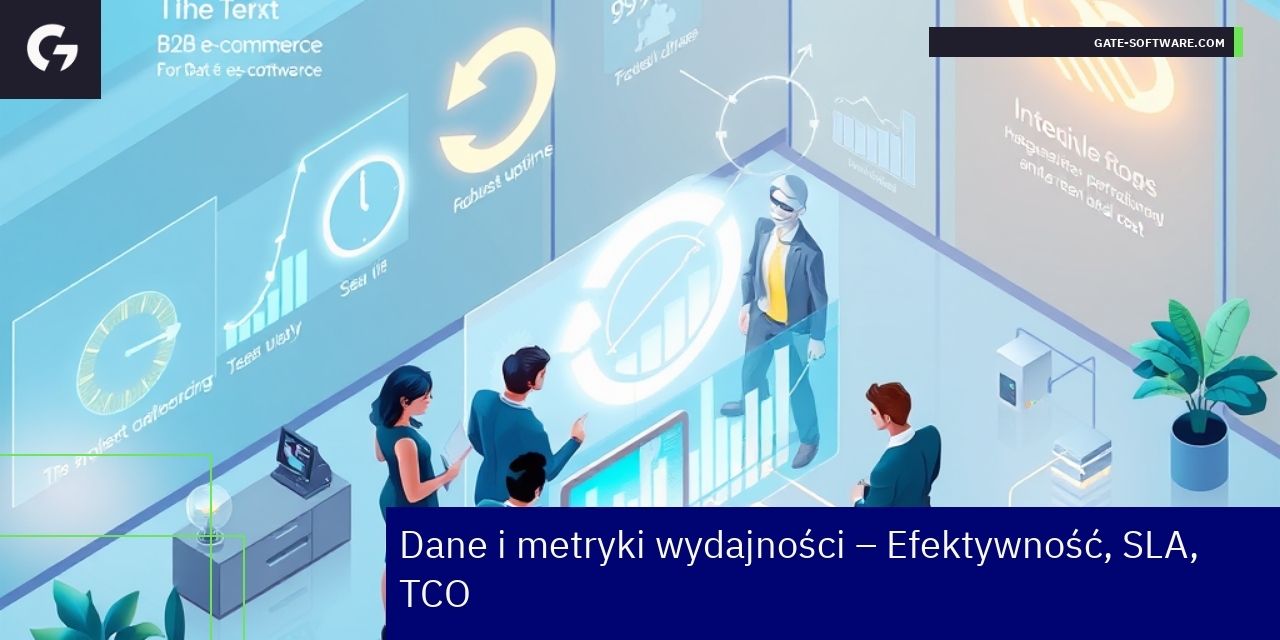 Efektywność i metryki w projektach B2B Wykresy i dane analityczne pokazujące wydajność