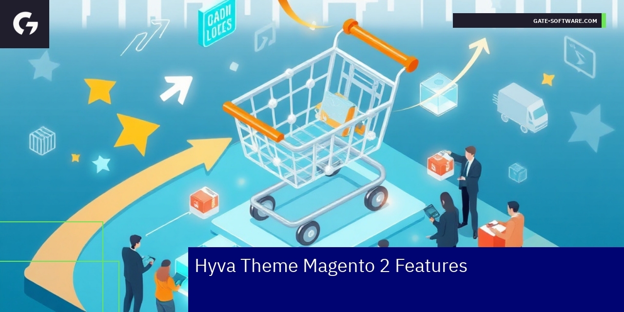 Hyva Theme Features for Magento 2 Magento 2 frontend with Hyva theme features illustration