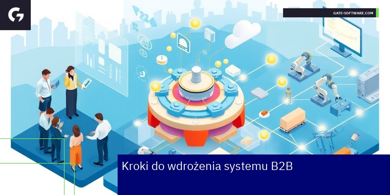 Kroki wdrożenia systemu B2B w ecommerce Schemat kroków wdrożenia systemu B2B