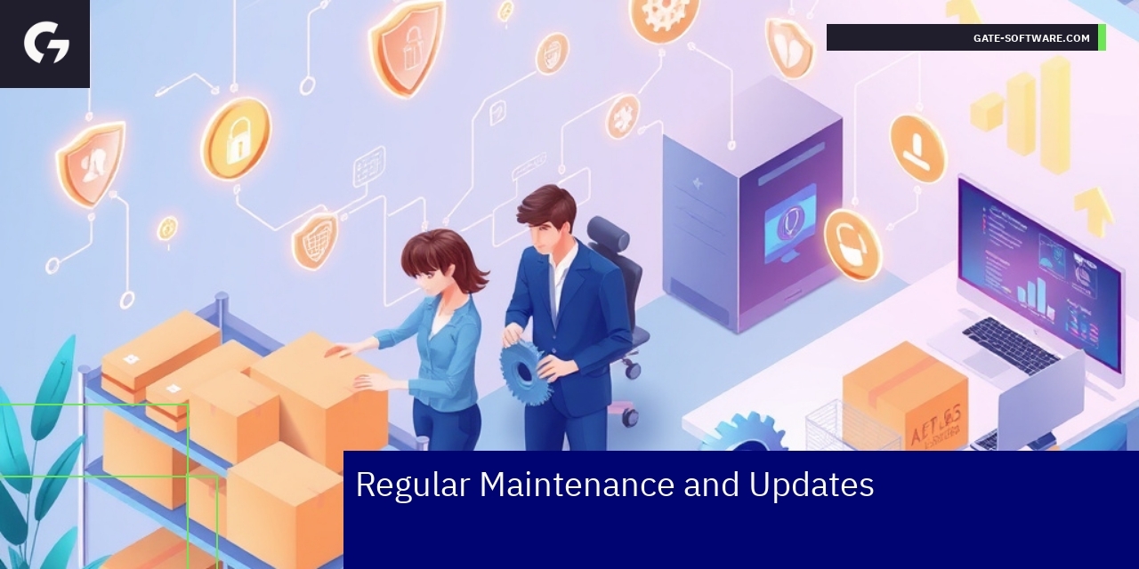 Diagram showing e-commerce platform maintenance tasks