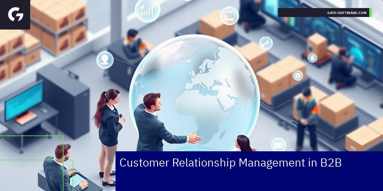Effective B2B CRM and Store Strategies Business partners collaborating with ecommerce solutions