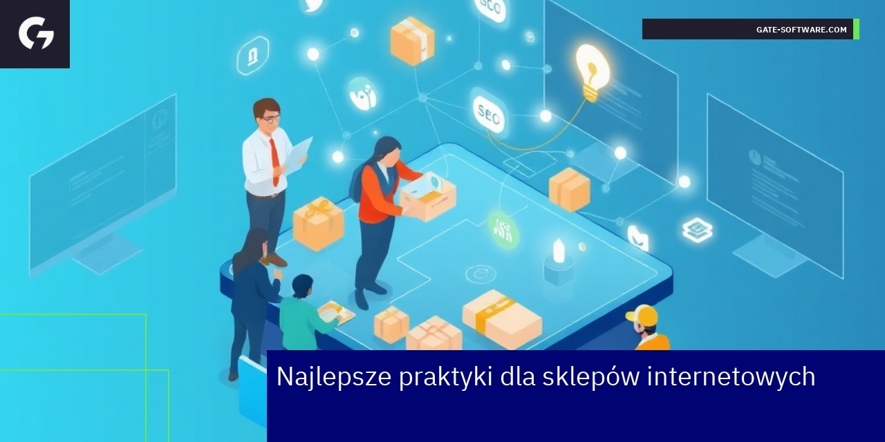 Praktyki SEO i optymalizacja sklepów Magento Wykresy i ikony symbolizujące SEO i analizę danych