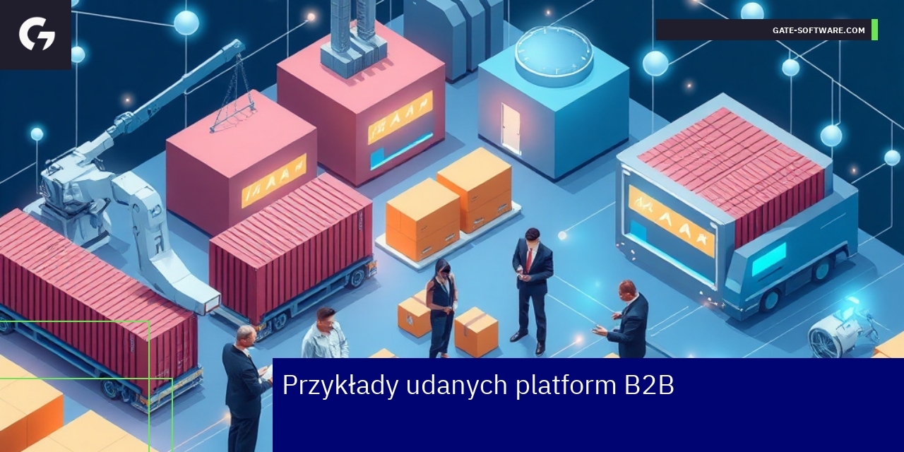 Logotypy Alibaba, ThomasNet i Etsy na abstrakcyjnym tle