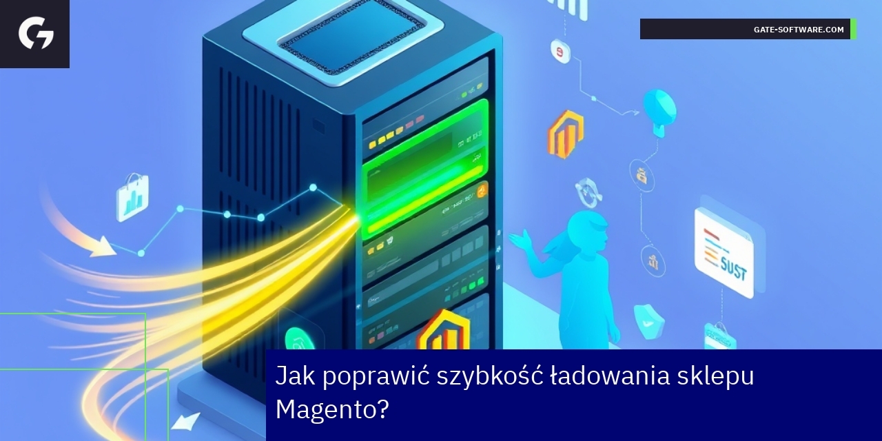 Grafika przedstawiająca optymalizację prędkości sklepu