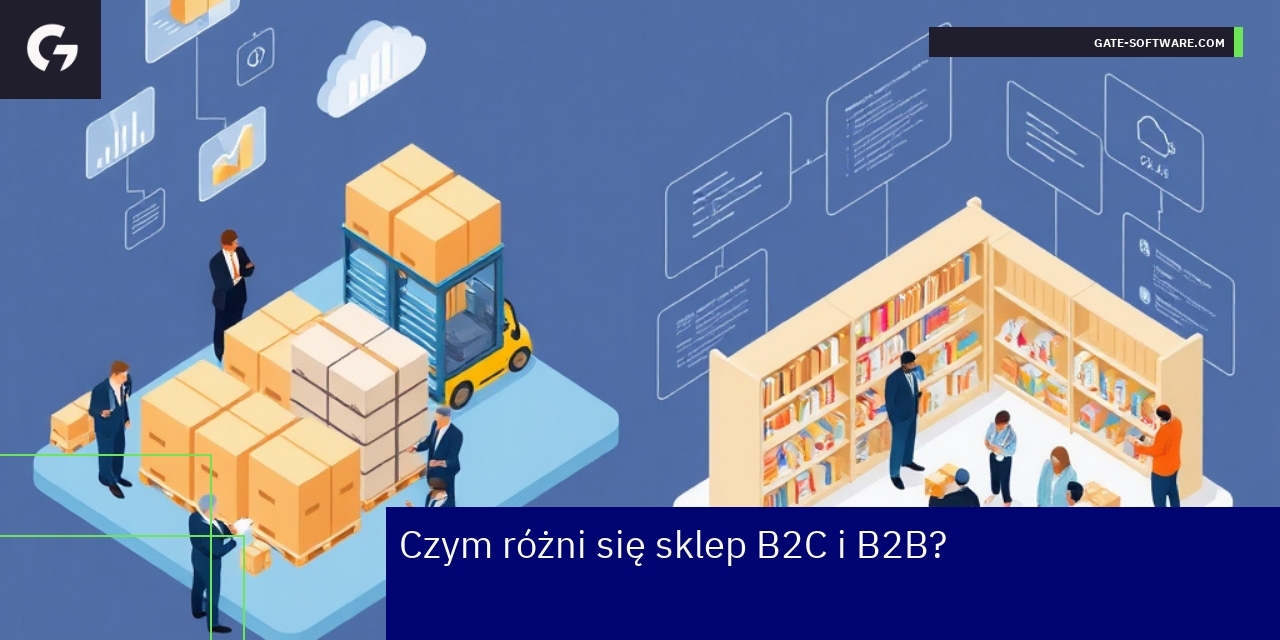 Schemat procesu i korzyści sklepu B2B