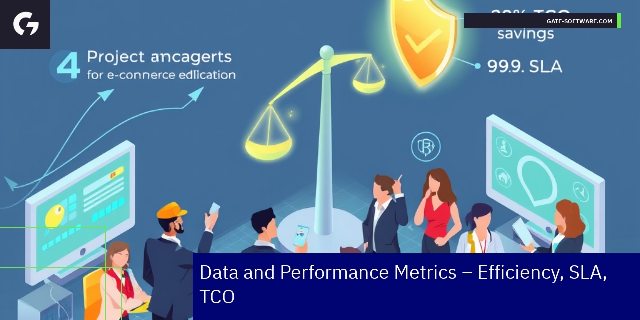 Charts showing project time, delivery rate, and cost efficiency