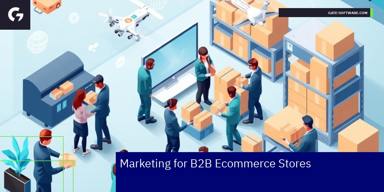Effective Marketing Strategies for B2B Ecommerce Stores Illustration of marketing channels for B2B Ecommerce
