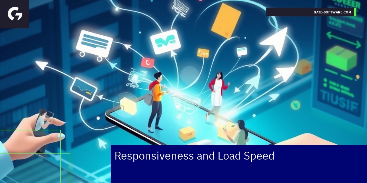 Speedometer and mobile device showing fast loading