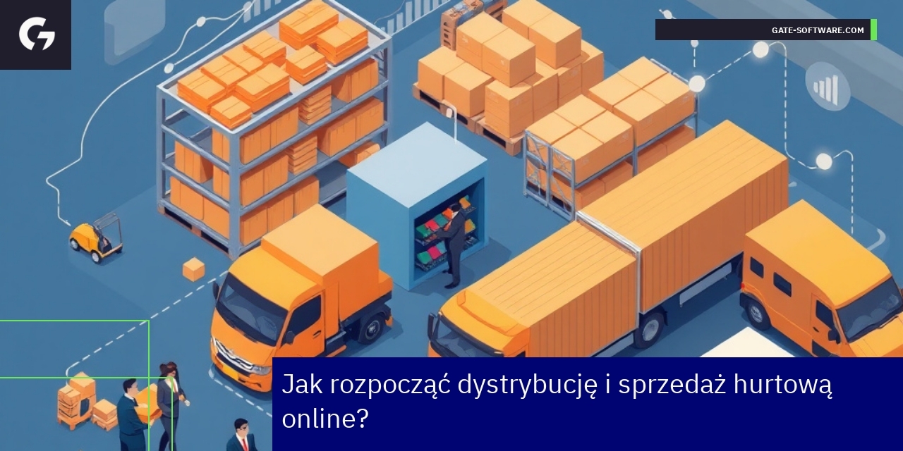 Wykres i symbole związane ze sprzedażą hurtową online