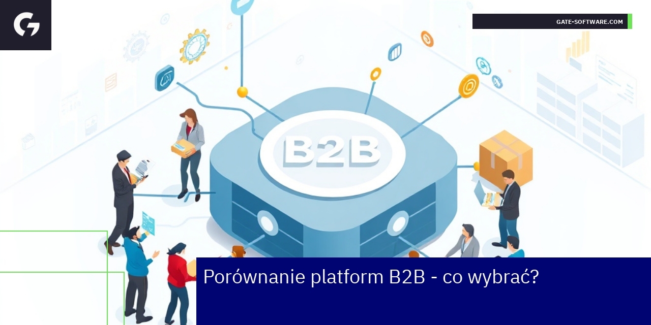 Wybór najlepszej platformy B2B dla e-commerce Schemat platformy B2B z funkcjonalnościami i integracjami