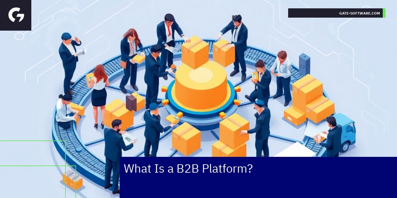 Illustration of B2B ecommerce platform features