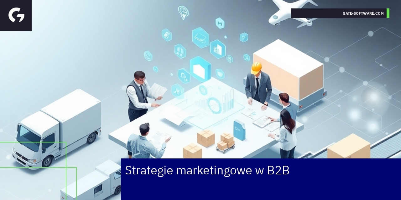 Strategie marketingowe w B2B: content, SEO i social media Marketing B2B: content, SEO, social media wykresy i ikony