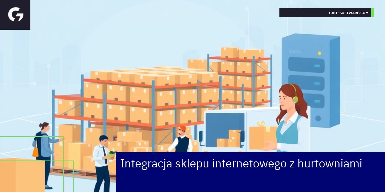 Schemat integracji sklepu z hurtownią online