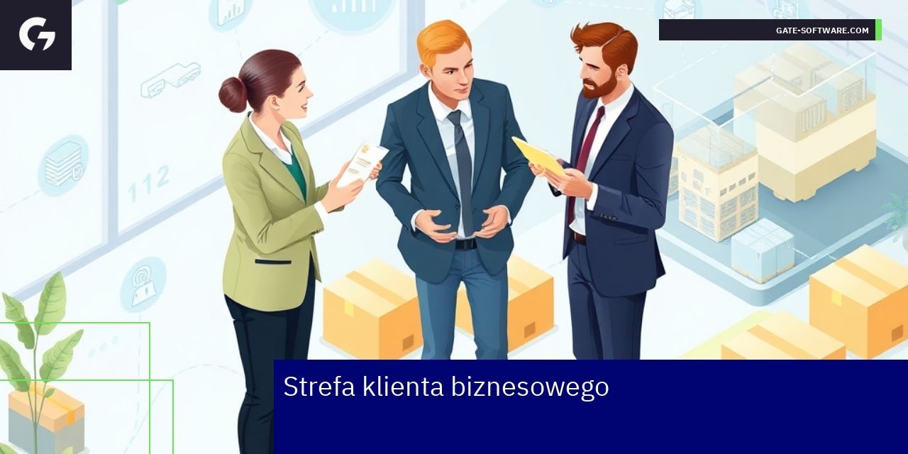 Schemat systemu B2B z rabatami i opiekunem