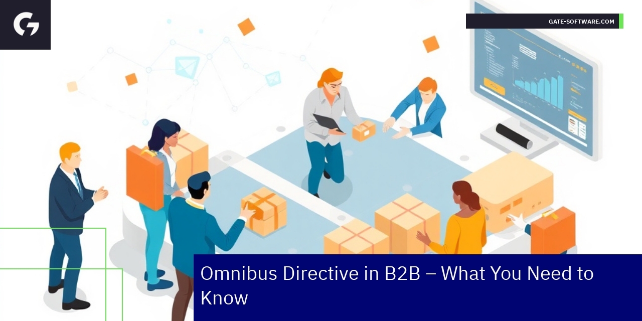 Business people discussing digital B2B platform updates