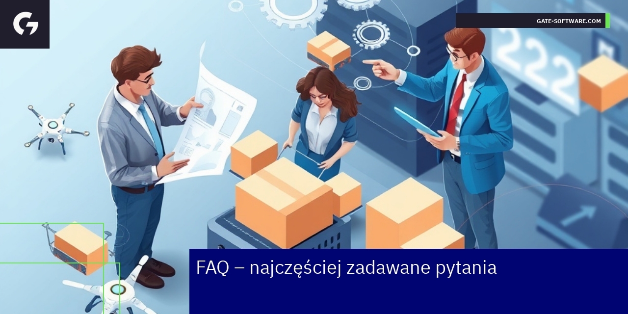 Ilustracja pytań i rozwiązań w biznesie B2B