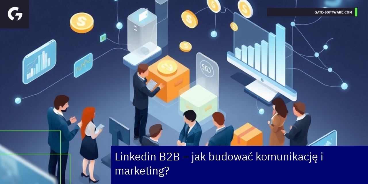 Schemat strategii marketingowej i relacji B2B na Linkedin
