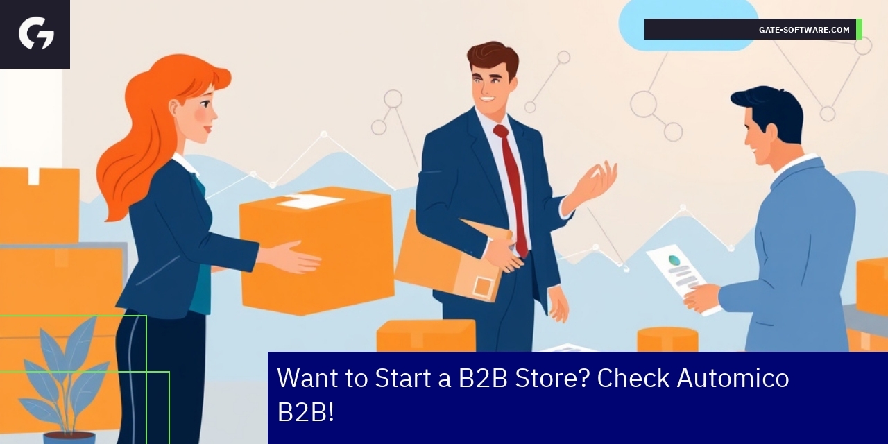 Dashboard showing B2B ecommerce features and analytics