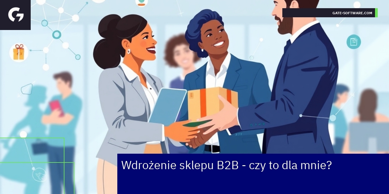 Schemat platformy B2B, marketing i dyrektywa omnibus