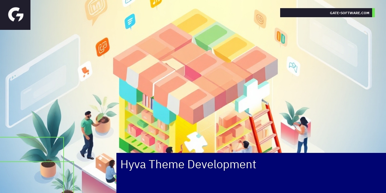 Developer customizing Hyva theme on Magento 2