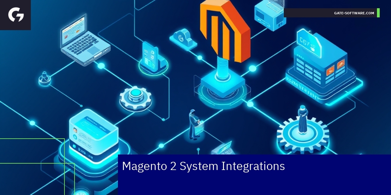 Diagram showing Magento 2 system integrations