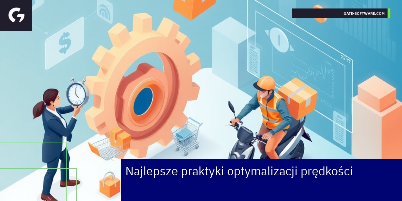 Grafika ilustrująca optymalizację prędkości strony