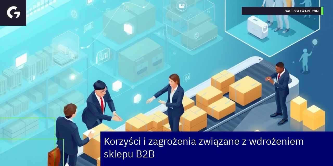 Korzyści i zagrożenia wdrożenia sklepu B2B Schemat korzyści i zagrożeń wdrożenia sklepu B2B