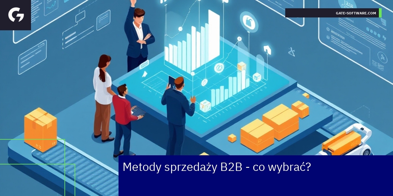 Diagram metod sprzedaży B2B i kluczowe strategie