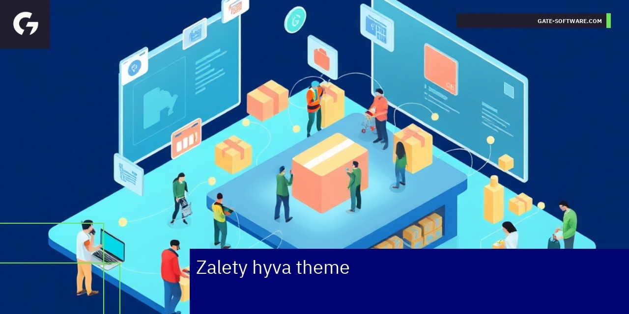 Schemat korzyści Hyva theme dla sklepu Magento