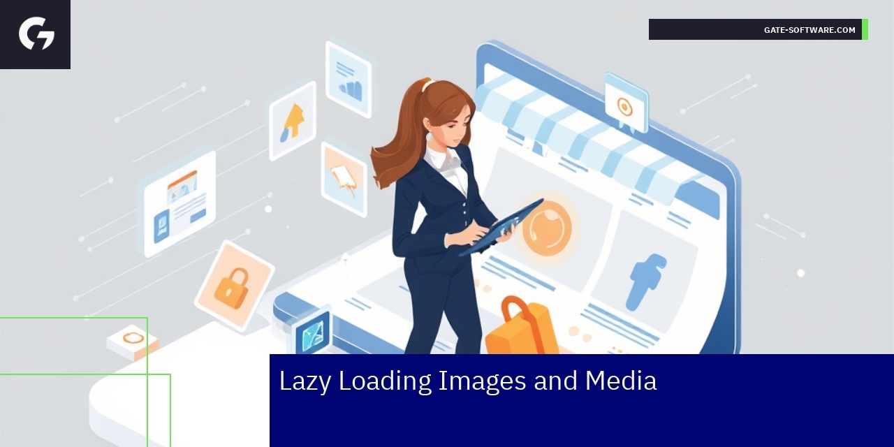 Diagram showing lazy loading process for images