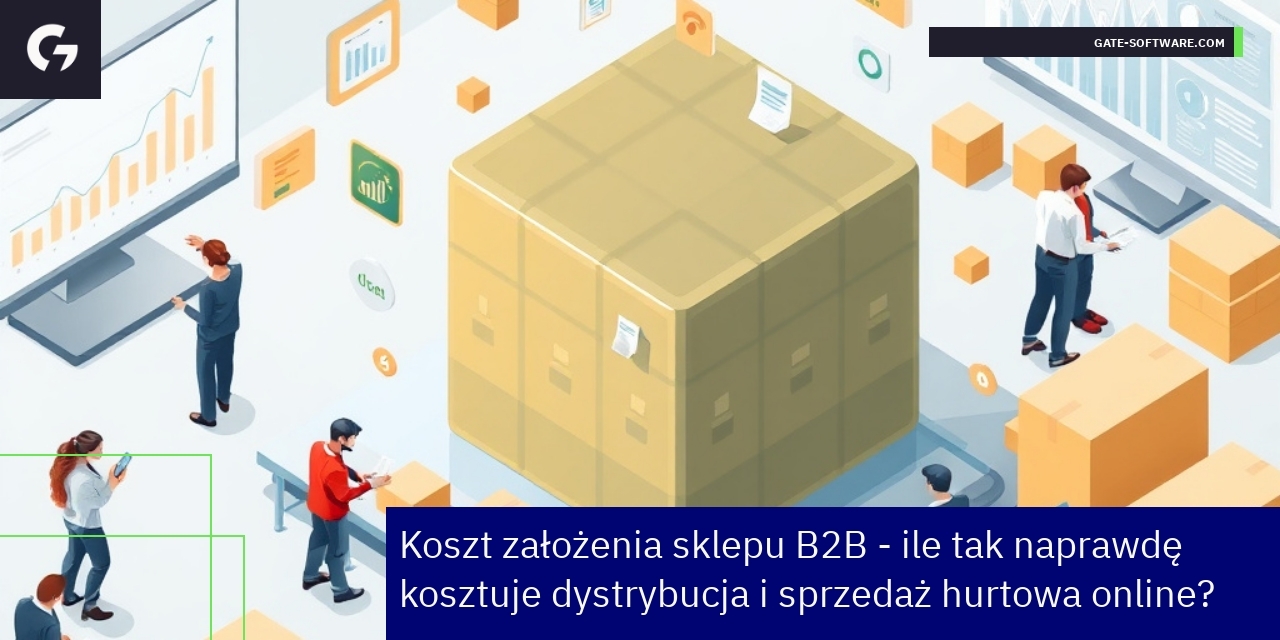 Koszt i optymalizacja sklepu B2B online Schemat kosztów i korzyści platformy B2B