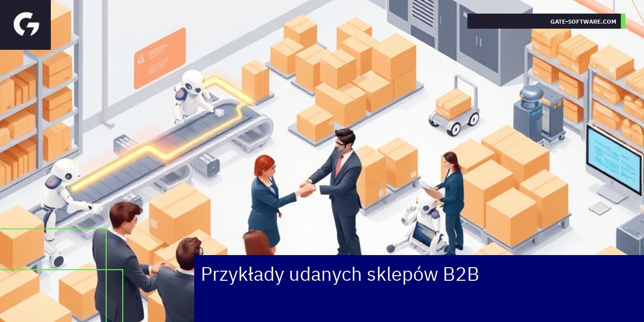 Kluczowe elementy skutecznych sklepów B2B ecommerce Schemat wskazujący elementy platformy ecommerce B2B